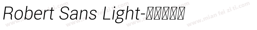 Robert Sans Light字体转换